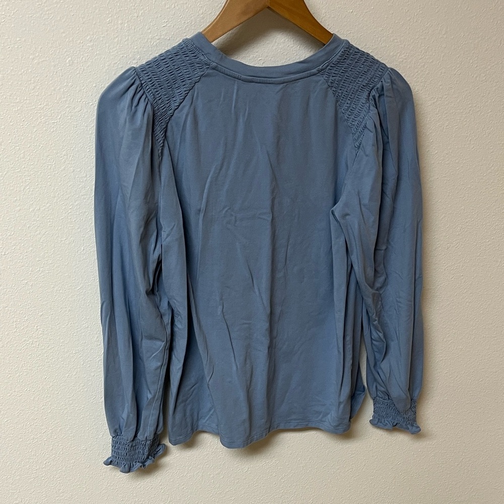 LC Lauren Conrad Soft Blue Top women’s M - Picture 3 of 3